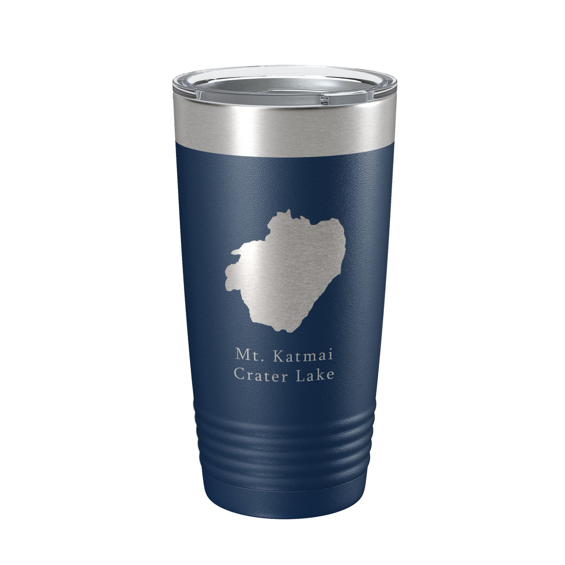 Mt. Katmai Crater Lake Map Tumbler Travel Mug Insulated Laser Engraved Coffee Cup Alaska 20 oz-2