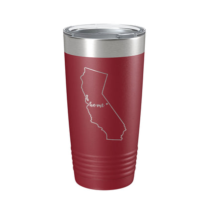 California Tumbler Home State Travel Mug Insulated Laser Engraved Map Coffee Cup 20 oz-18