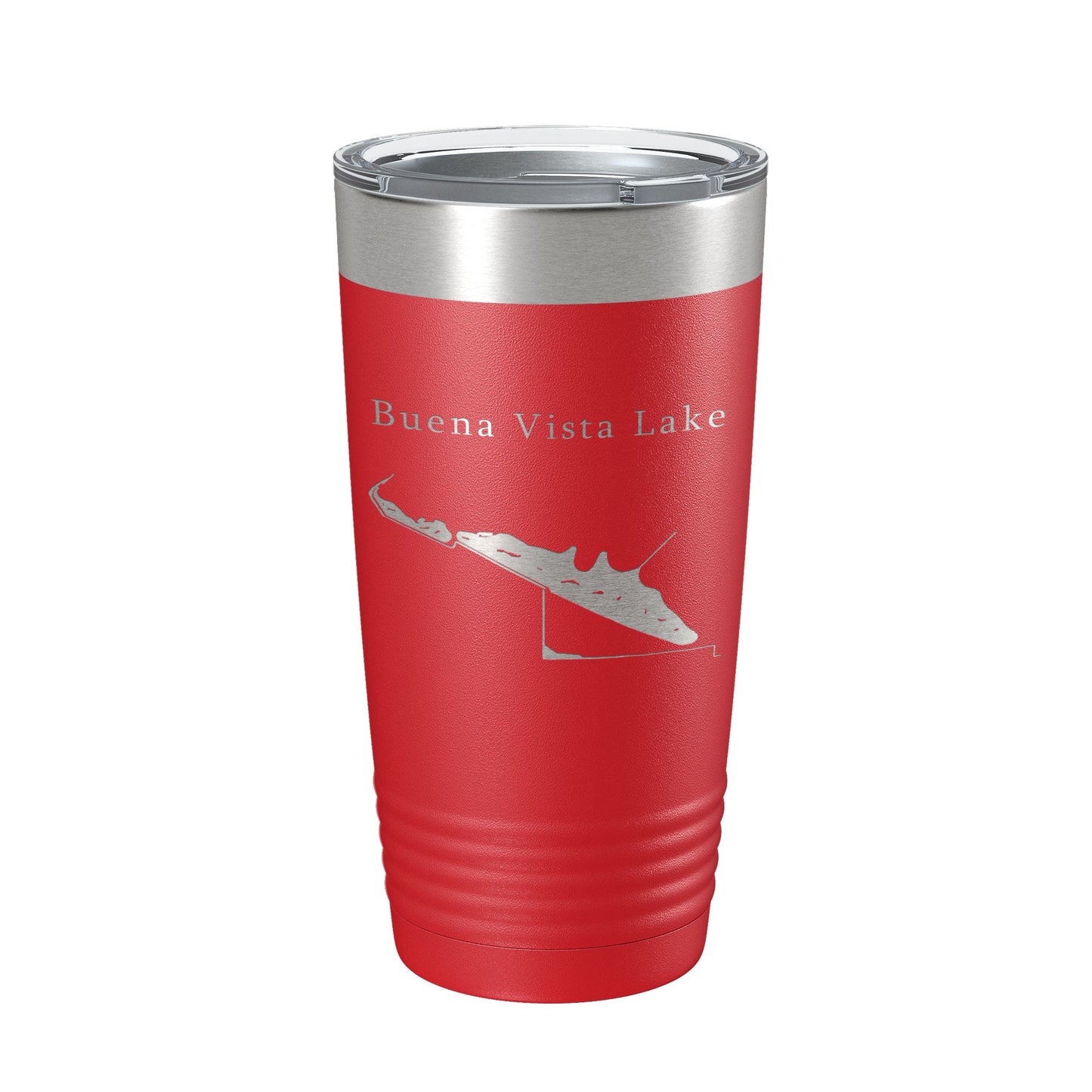 Buena Vista Lake Map Tumbler Travel Mug Insulated Laser Engraved Coffee Cup California 20 oz-10