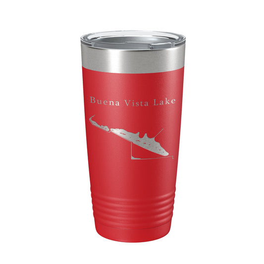 Buena Vista Lake Map Tumbler Travel Mug Insulated Laser Engraved Coffee Cup California 20 oz-10