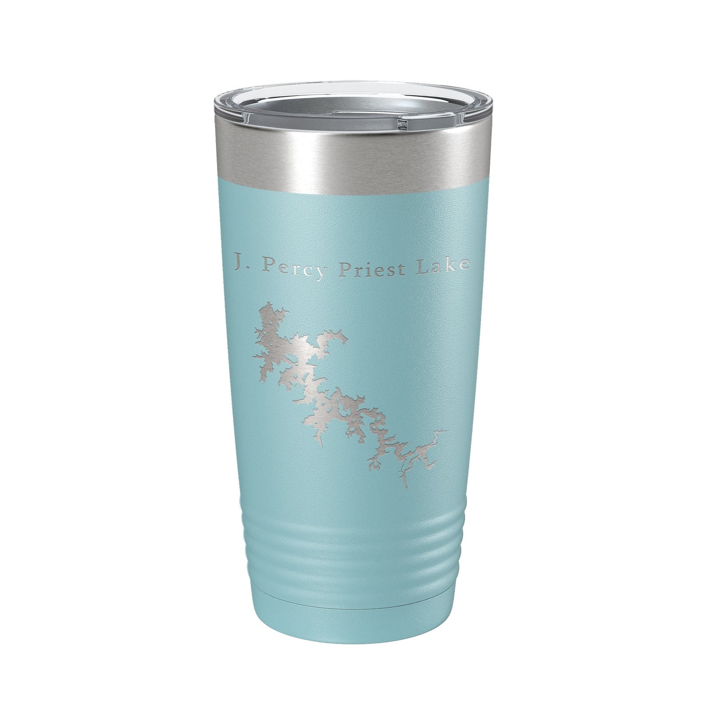 J. Percy Priest Lake Map Tumbler Travel Mug Insulated Laser Engraved Coffee Cup Tennessee 20 oz-13