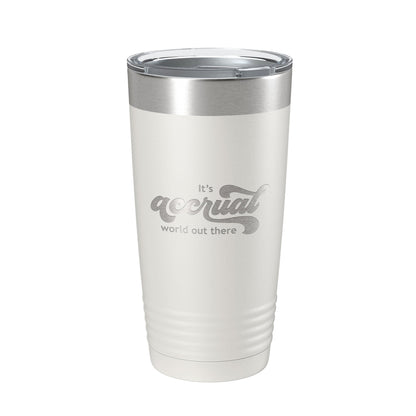 It's Accrual World Out There Tumbler Funny Travel Mug For CPA Tax Accountant Bookkeeper Gift Insulated Laser Engraved Coffee Cup A Cruel 20 oz-1