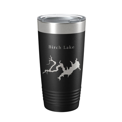Birch Lake Map Tumbler Travel Mug Insulated Laser Engraved Coffee Cup Oklahoma 20 oz-5