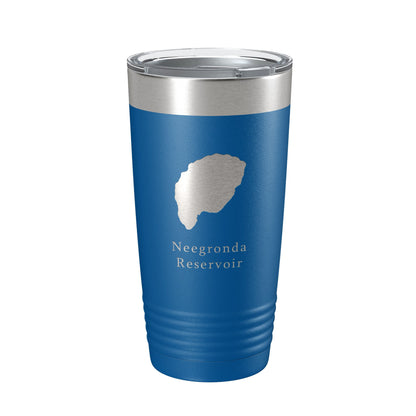 Neegronda Reservoir Tumbler Lake Map Travel Mug Insulated Laser Engraved Coffee Cup Colorado 20 oz-6