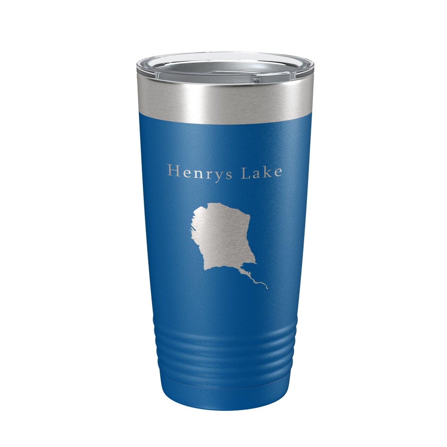 Henrys Lake Map Tumbler Travel Mug Insulated Laser Engraved Coffee Cup Idaho 20 oz-6