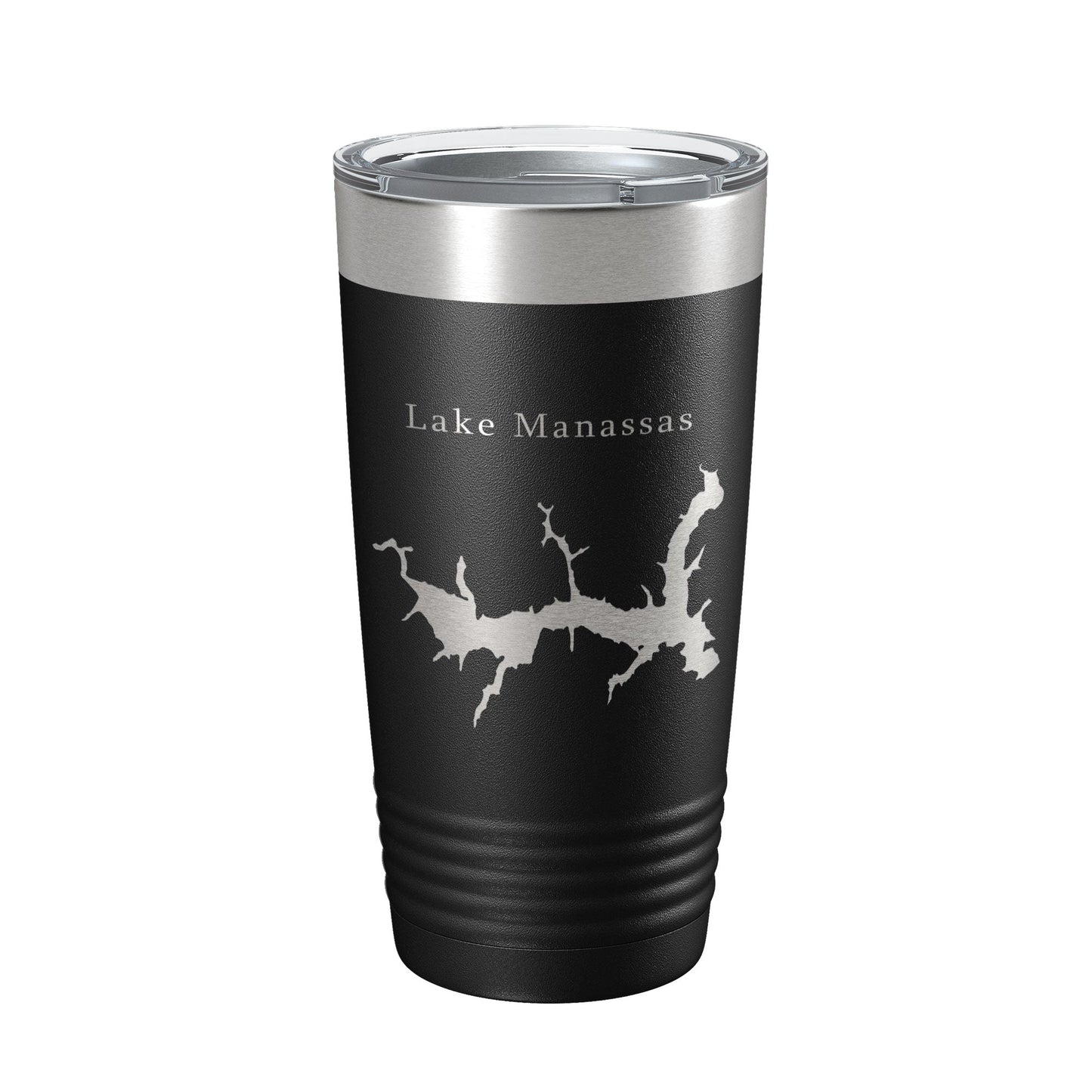 Lake Manassas Map Tumbler Travel Mug Insulated Laser Engraved Coffee Cup Virginia 20 oz-0