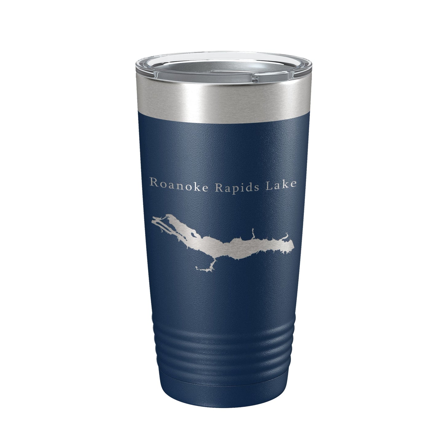 Roanoke Rapids Lake Map Tumbler Travel Mug Insulated Laser Engraved Coffee Cup North Carolina 20 oz-2