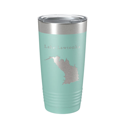 Lake Lawtonka Map Tumbler Travel Mug Insulated Laser Engraved Coffee Cup Oklahoma 20 oz-12