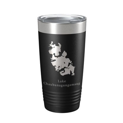 Lake Chaubunagungamaug Map Tumbler Travel Mug Insulated Laser Engraved Coffee Cup Massachusetts 20 oz-5