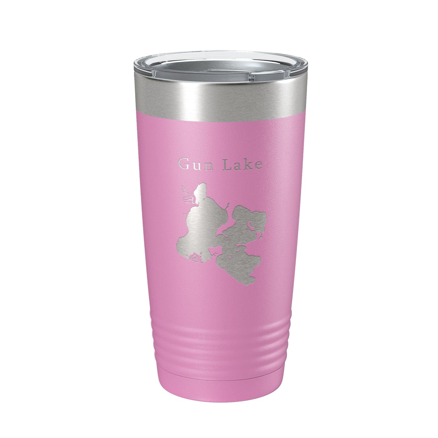 Gun Lake Map Tumbler Travel Mug Insulated Laser Engraved Coffee Cup Michigan 20 oz-14