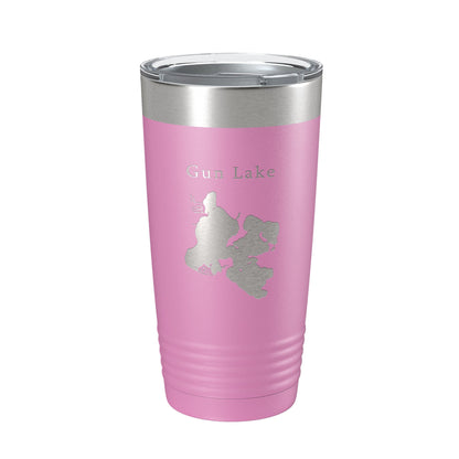 Gun Lake Map Tumbler Travel Mug Insulated Laser Engraved Coffee Cup Michigan 20 oz-14