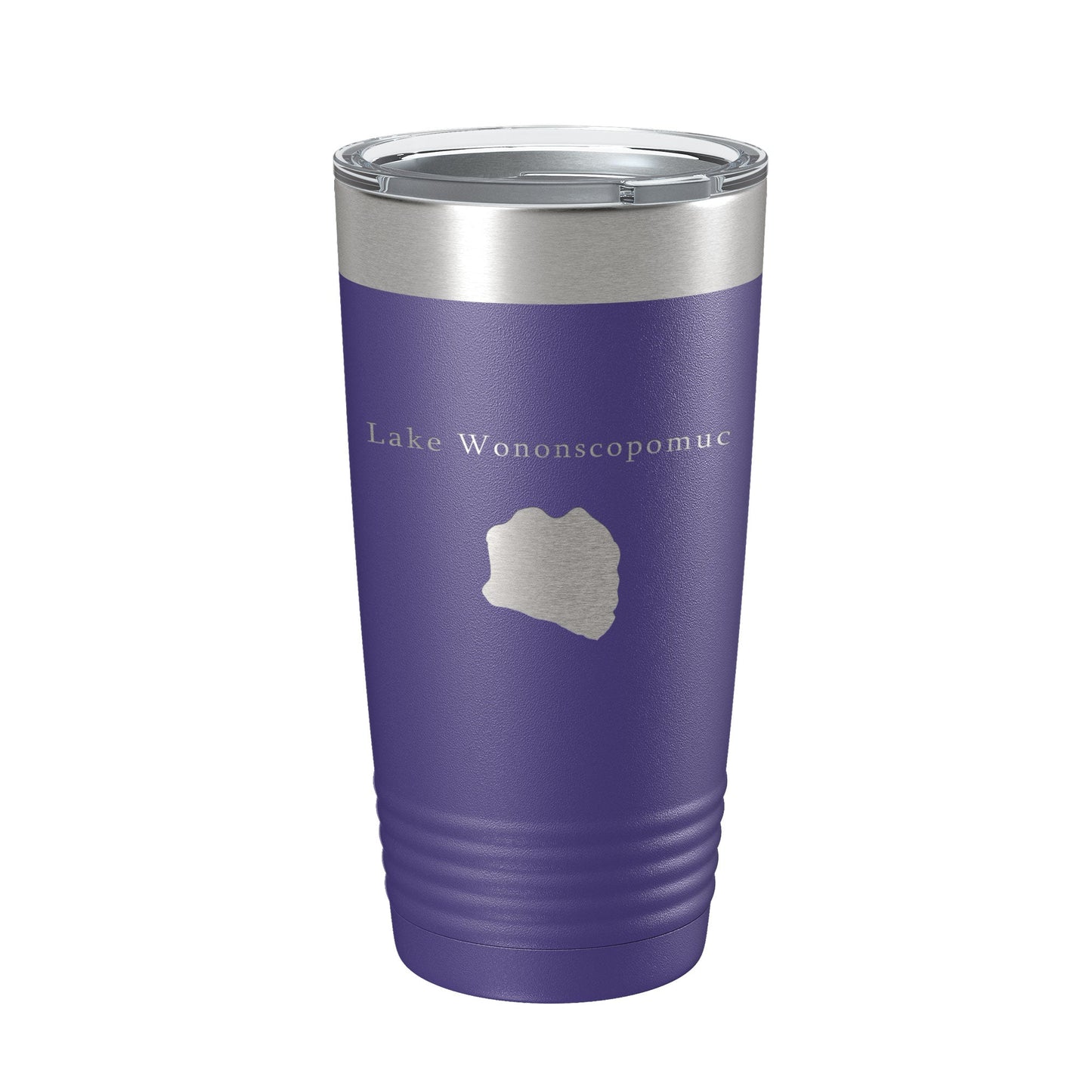 Lake Wononscopomuc Map Tumbler Travel Mug Insulated Laser Engraved Coffee Cup Connecticut 20 oz-15