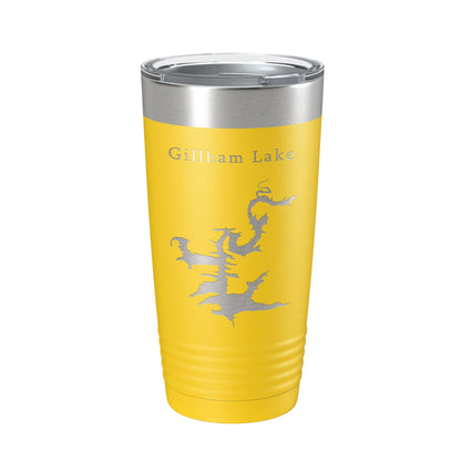 Gillham Lake Map Tumbler Travel Mug Insulated Laser Engraved Coffee Cup Arkansas 20 oz-4