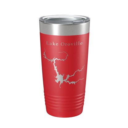 Lake Oroville Map Tumbler Travel Mug Insulated Laser Engraved Coffee Cup California 20 oz-10