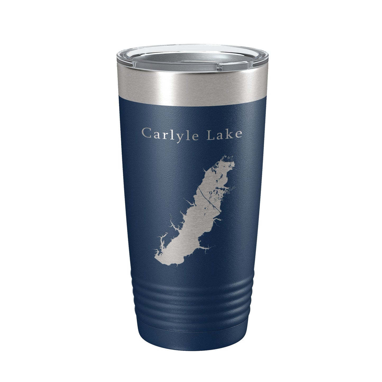 Carlyle Lake Map Tumbler Travel Mug Insulated Laser Engraved Coffee Cup Illinois 20 oz-8