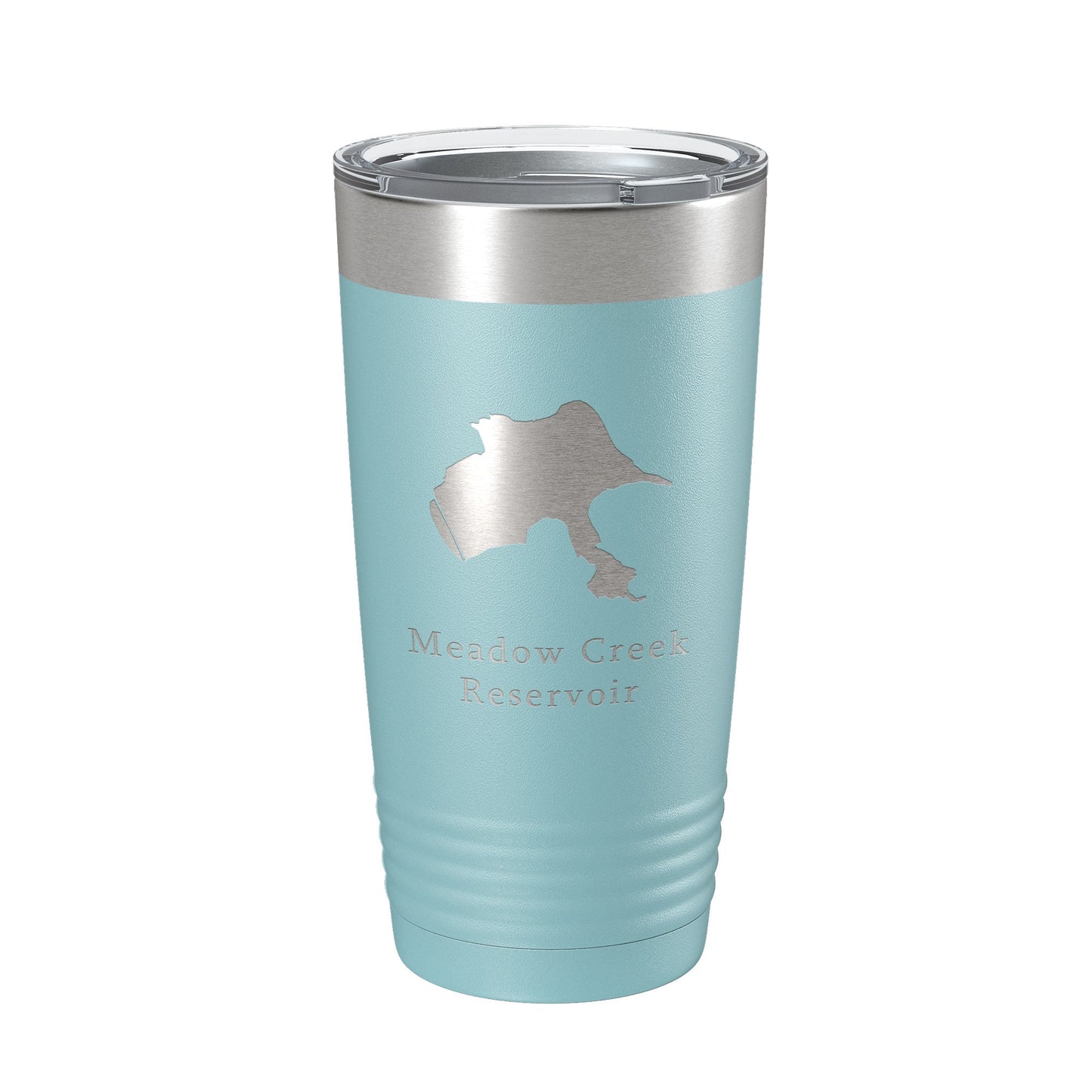 Meadow Creek Reservoir Tumbler Lake Map Travel Mug Insulated Laser Engraved Coffee Cup Colorado 20 oz-13
