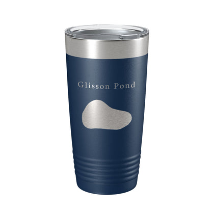 Glisson Pond Tumbler Lake Map Travel Mug Insulated Laser Engraved Coffee Cup Florida 20 oz-8