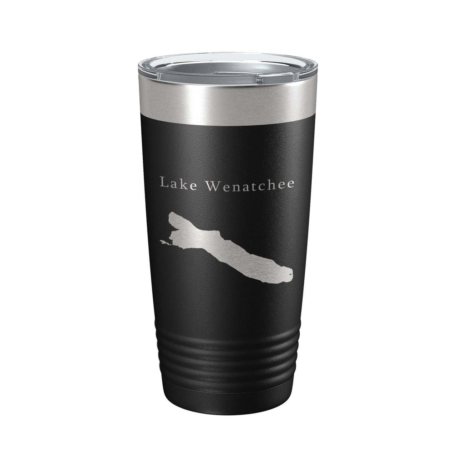 Lake Wenatchee Map Tumbler Travel Mug Insulated Laser Engraved Coffee Cup Washington 20 oz-0