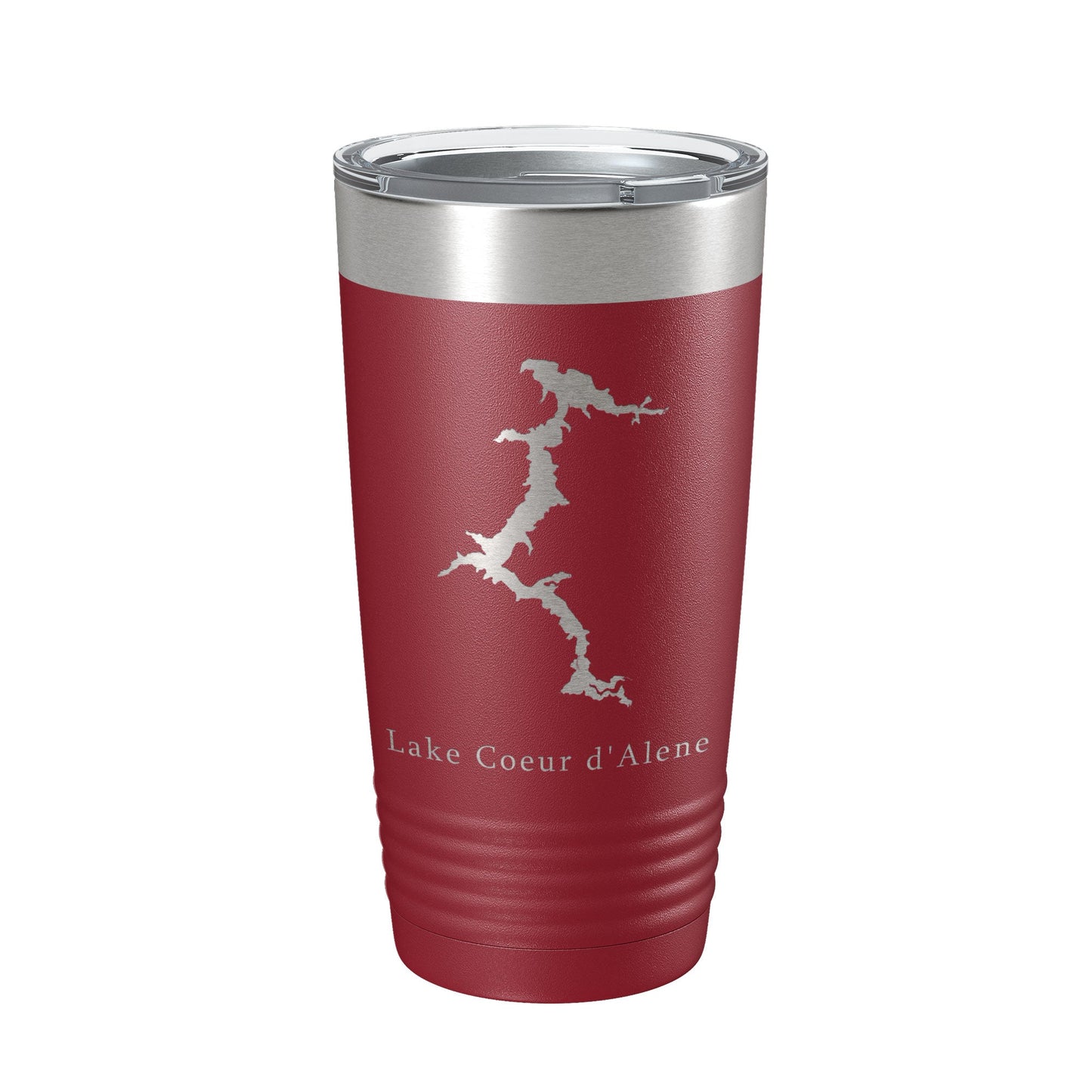 Lake Coeur d'Alene Map Tumbler Travel Mug Insulated Laser Engraved Coffee Cup Idaho 20 oz-18