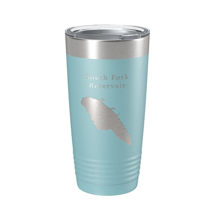 South Fork Reservoir Tumbler Lake Map Travel Mug Insulated Laser Engraved Coffee Cup Nevada 20 oz-13
