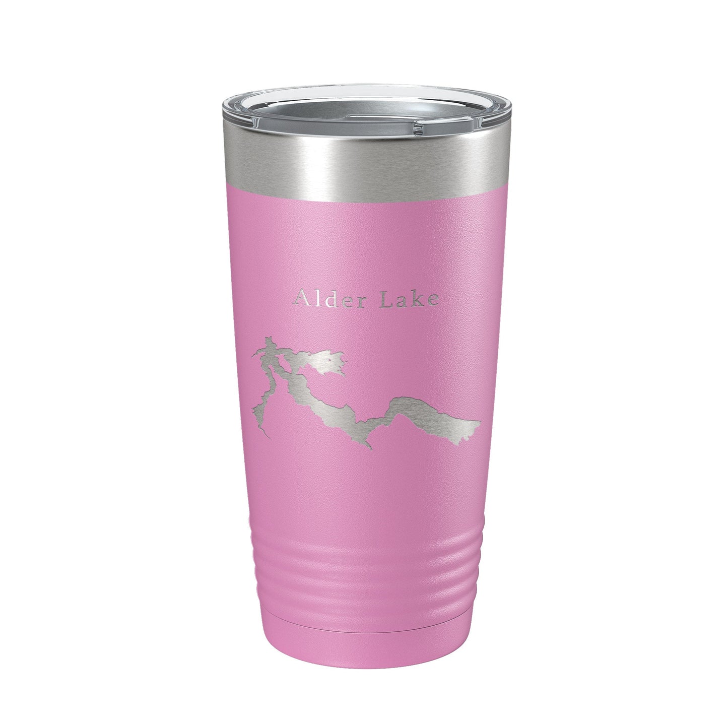 Alder Lake Map Tumbler Travel Mug Insulated Laser Engraved Coffee Cup Washington 20 oz-14