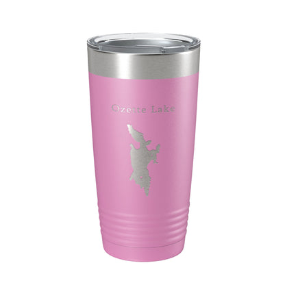 Ozette Lake Map Tumbler Travel Mug Insulated Laser Engraved Coffee Cup Washington 20 oz-14