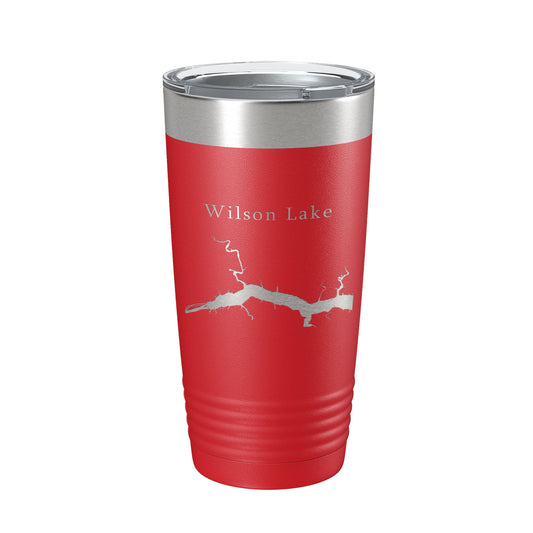 Wilson Lake Map Tumbler Travel Mug Insulated Laser Engraved Coffee Cup Alabama 20 oz-10