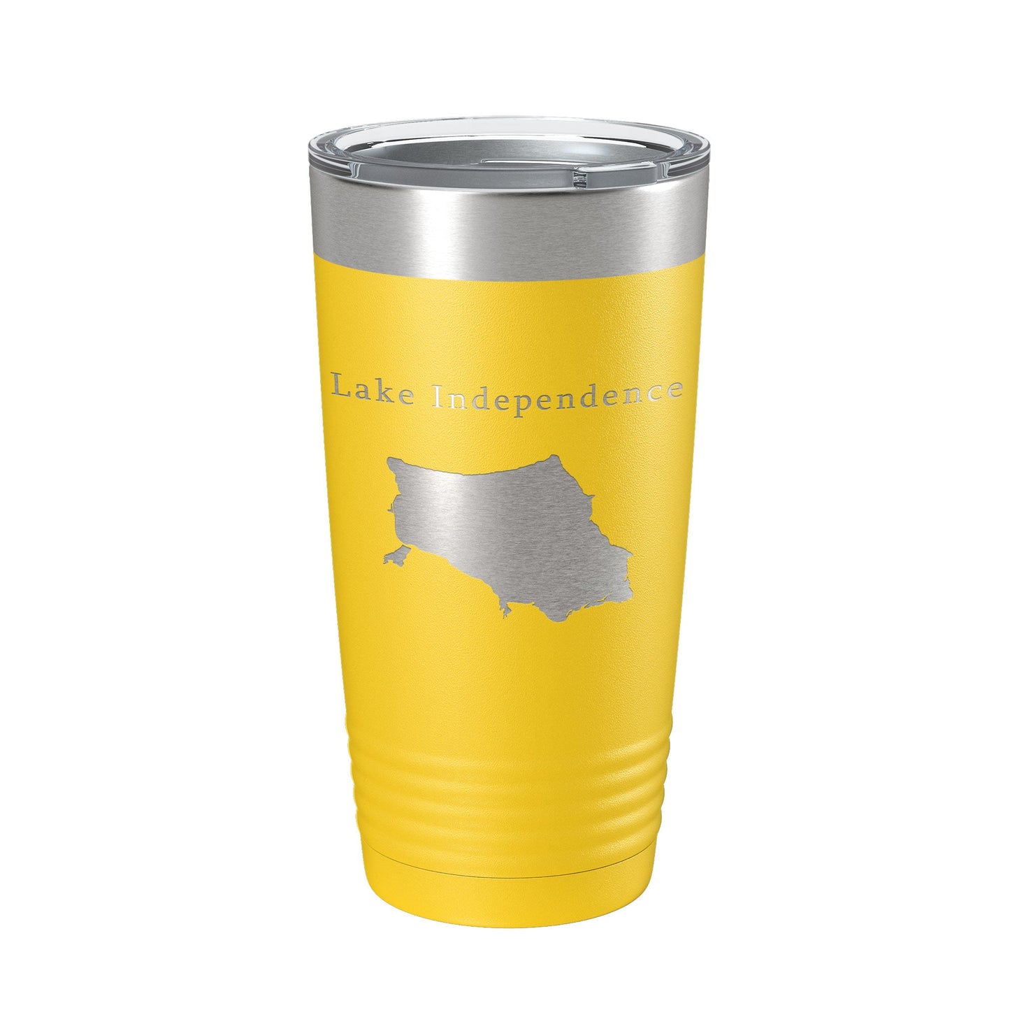 Lake Independence Map Tumbler Travel Mug Insulated Laser Engraved Coffee Cup Michigan 20 oz-19