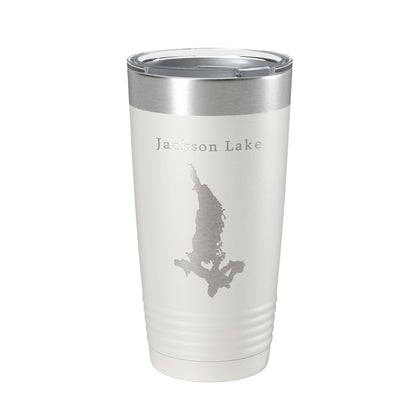 Jackson Lake Map Tumbler Travel Mug Insulated Laser Engraved Coffee Cup Grand Teton Wyoming 20 oz-7