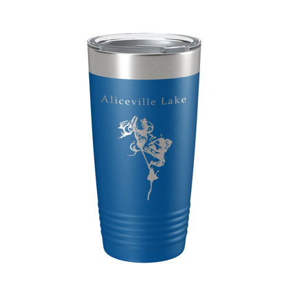 Aliceville Lake Map Tumbler Travel Mug Insulated Laser Engraved Coffee Cup Alabama Mississippi 20 oz-6