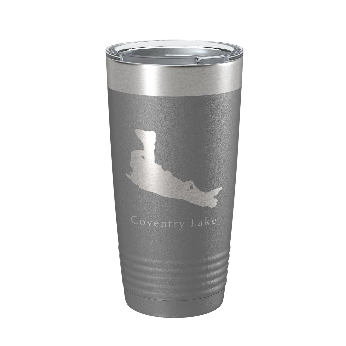 Coventry Lake Map Tumbler Travel Mug Insulated Laser Engraved Coffee Cup Connecticut 20 oz-16
