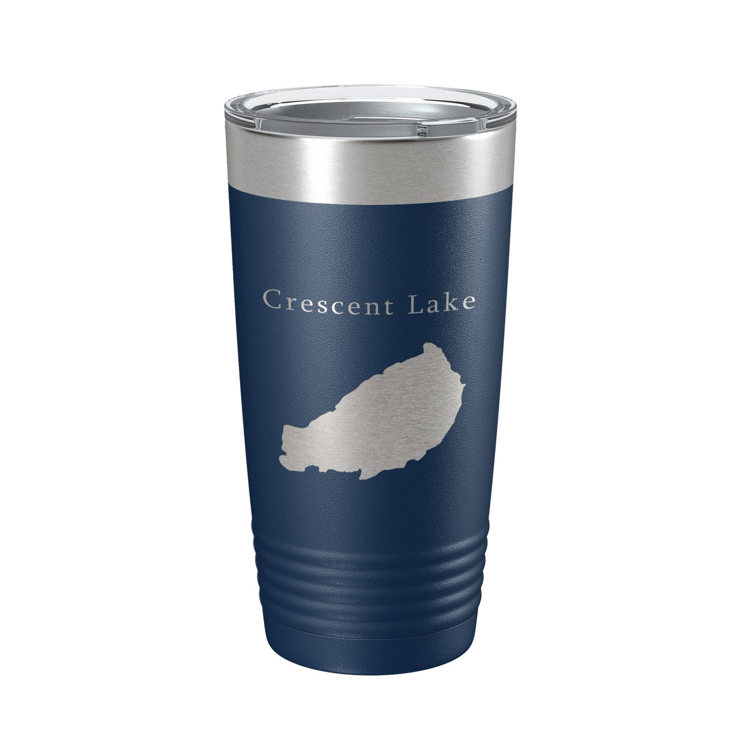 Crescent Lake Map Tumbler Travel Mug Insulated Laser Engraved Coffee Cup Oregon 20 oz-8