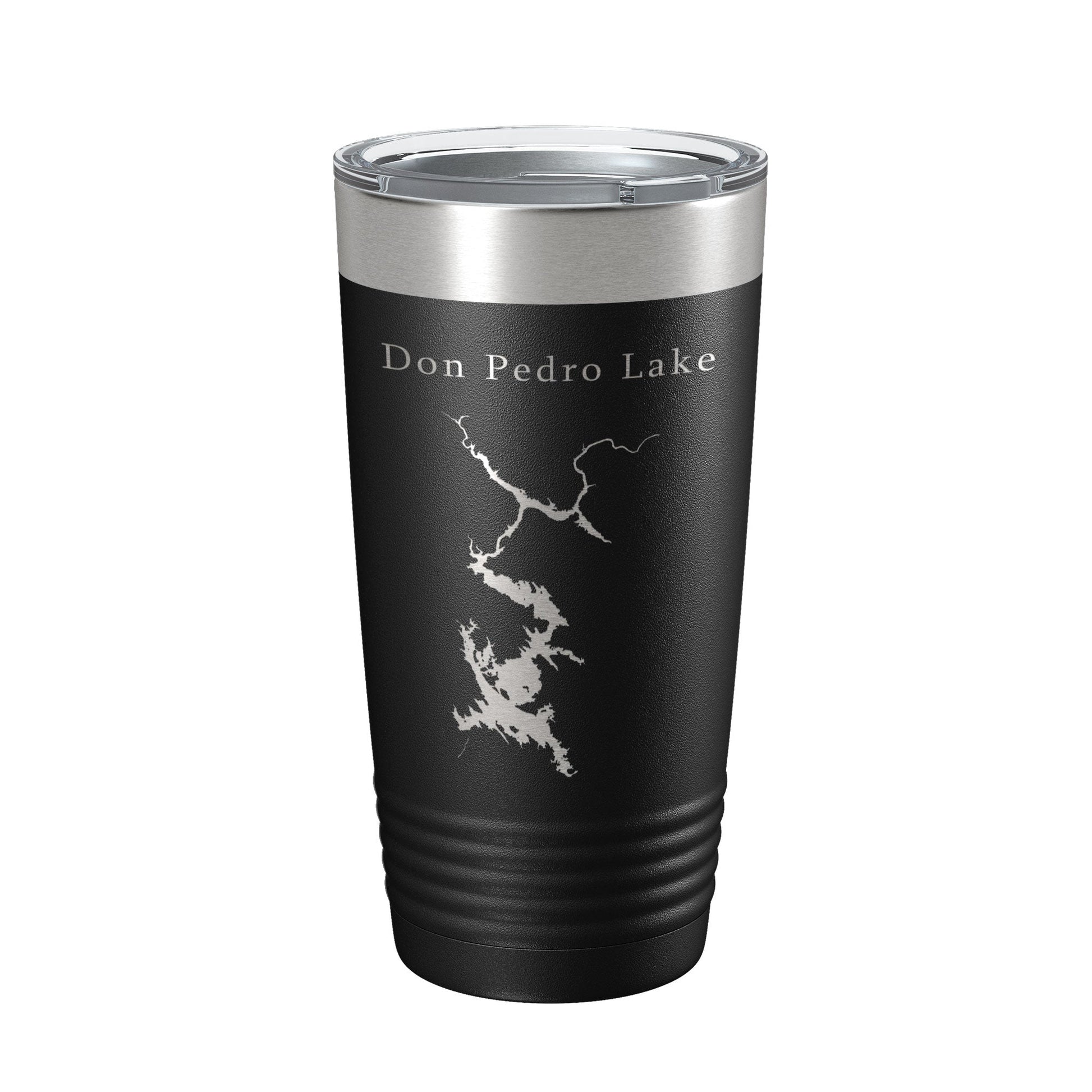 Don Pedro Lake Map Tumbler Travel Mug Insulated Laser Engraved Coffee Cup California 20 oz-5