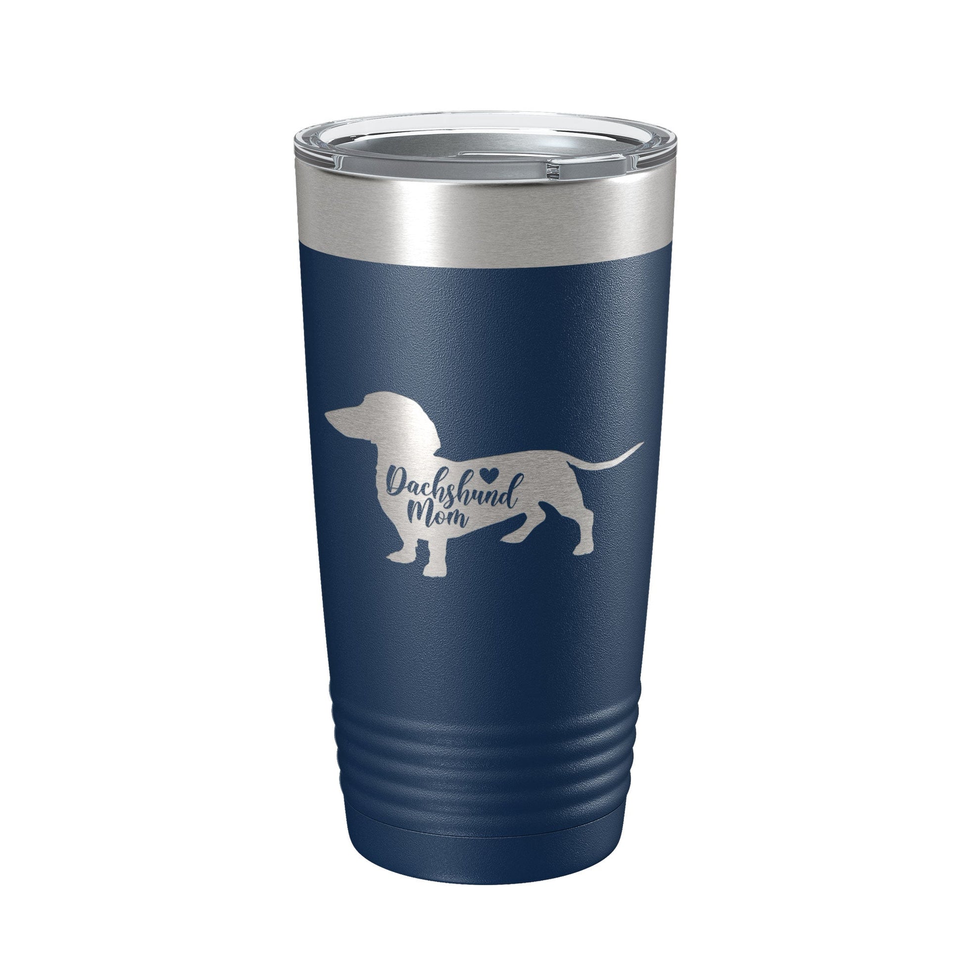 Dachshund Mom Tumbler Dog Travel Mug Gift Insulated Laser Engraved Coffee Cup 20 oz-2