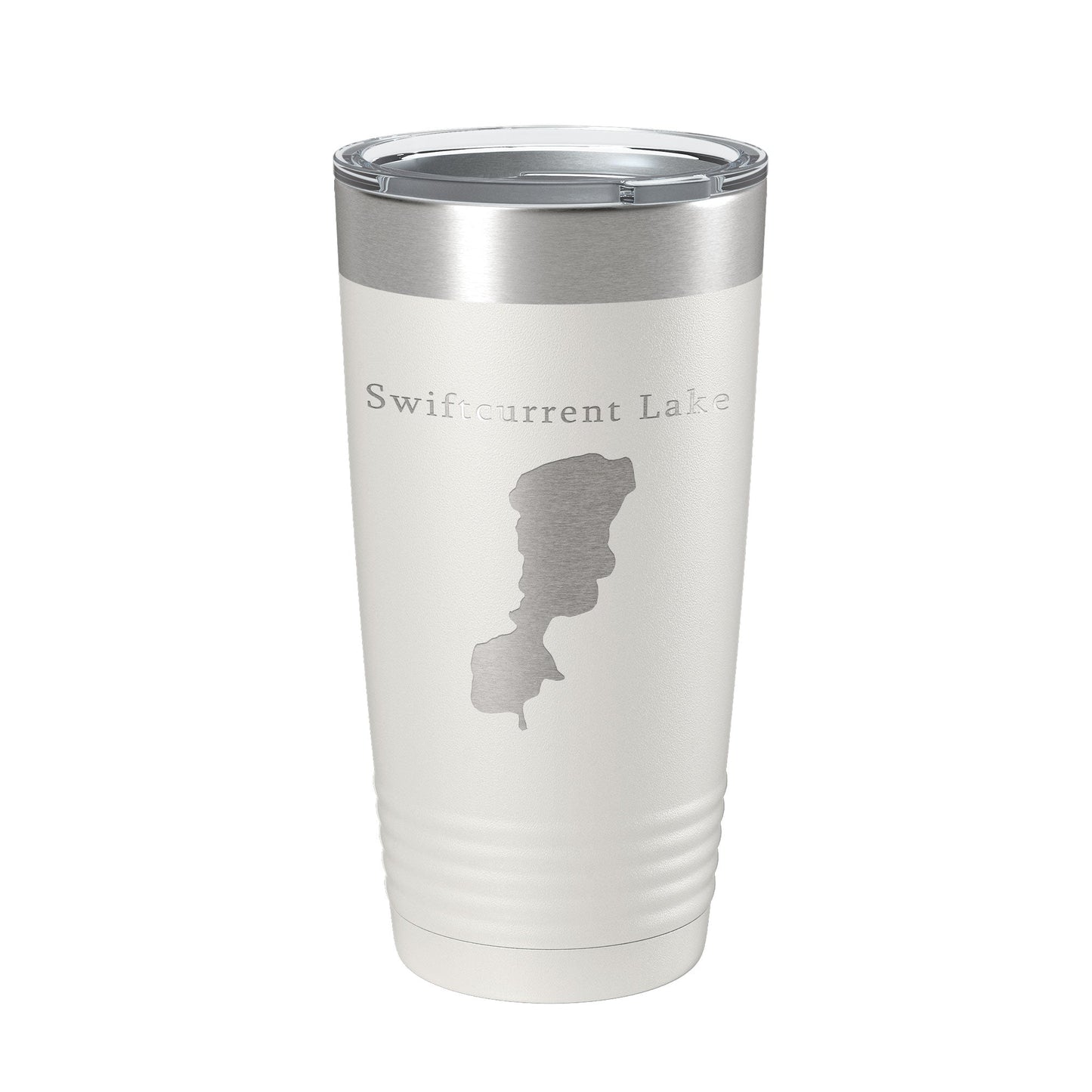 Swiftcurrent Lake Map Tumbler Travel Mug Insulated Laser Engraved Coffee Cup Montana 20 oz-7
