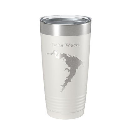 Lake Waco Map Tumbler Travel Mug Insulated Laser Engraved Coffee Cup Texas 20 oz-7
