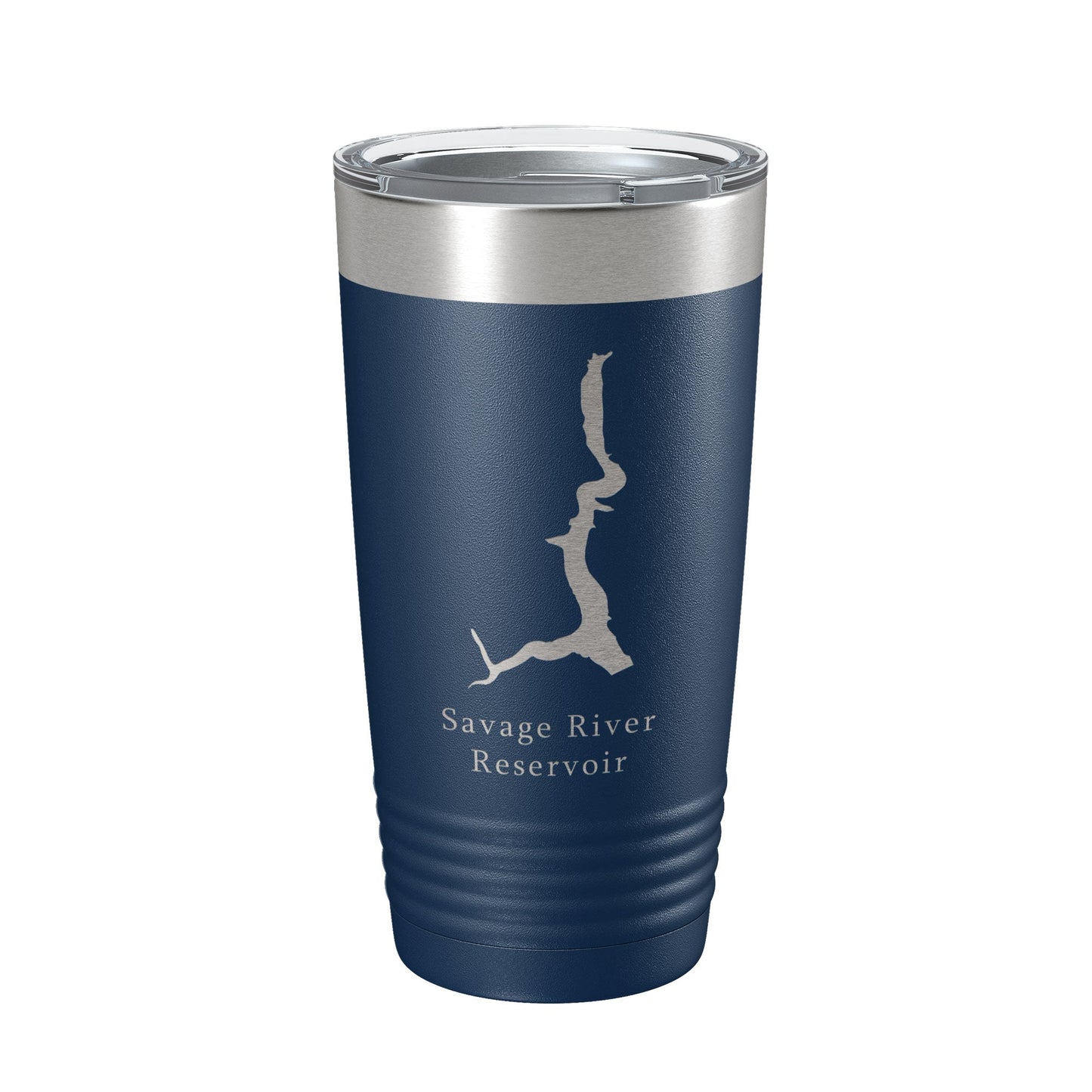 Savage River Reservoir Tumbler Lake Map Travel Mug Insulated Laser Engraved Coffee Cup Maryland 20 oz-8
