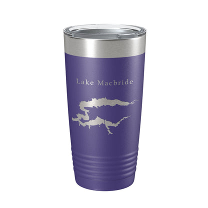 Lake Macbride Map Tumbler Travel Mug Insulated Laser Engraved Coffee Cup Iowa 20 oz-15