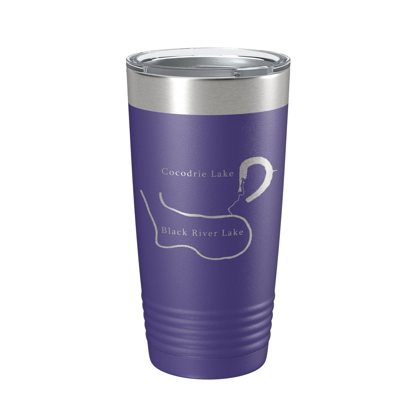 Black River Lake and Cocodrie Lake Map Tumbler Travel Mug Insulated Laser Engraved Coffee Cup Louisiana 20 oz-15