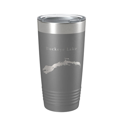 Buckeye Lake Map Tumbler Travel Mug Insulated Laser Engraved Coffee Cup Ohio 20 oz-16