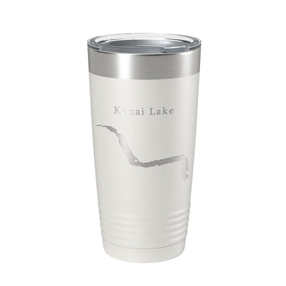 Kenai Lake Map Tumbler Travel Mug Insulated Laser Engraved Coffee Cup Alaska 20 oz-1