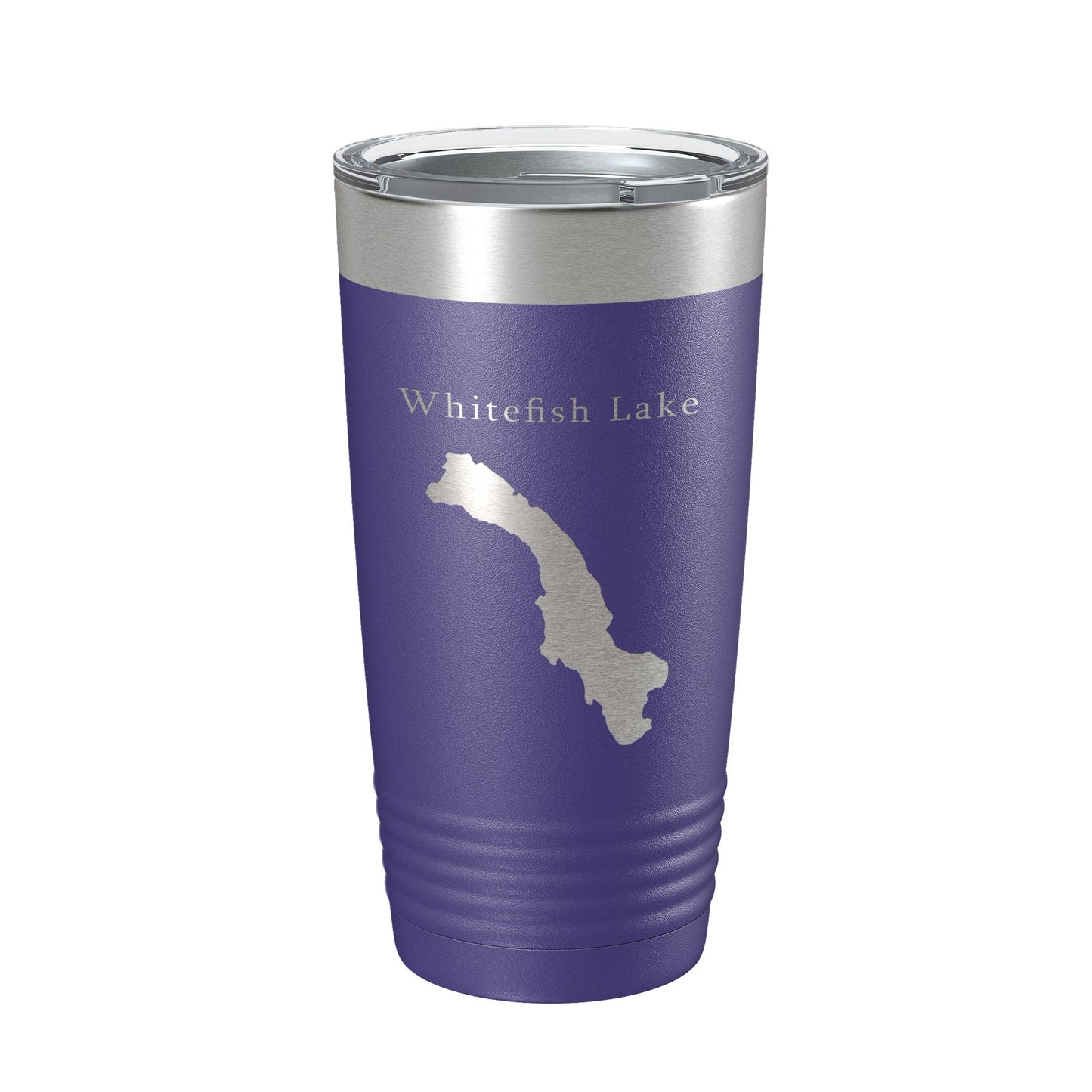 Whitefish Lake Map Tumbler Travel Mug Insulated Laser Engraved Coffee Cup Montana 20 oz-15