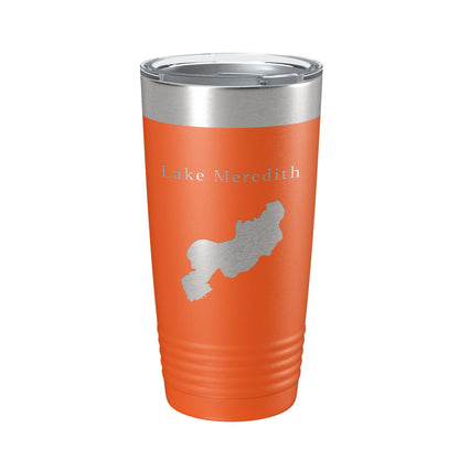 Lake Meredith Map Tumbler Travel Mug Insulated Laser Engraved Coffee Cup Colorado 20 oz-17