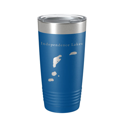 Independence Lakes Map Tumbler Travel Mug Insulated Laser Engraved Coffee Cup Idaho 20 oz-6