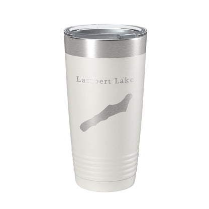 Lambert Lake Map Tumbler Travel Mug Insulated Laser Engraved Coffee Cup Georgia 20 oz-1