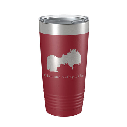 Diamond Valley Lake Map Tumbler Travel Mug Insulated Laser Engraved Coffee Cup California 20 oz-18