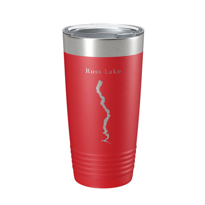 Ross Lake Map Tumbler Travel Mug Insulated Laser Engraved Coffee Cup Washington 20 oz-10