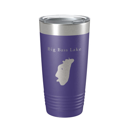 Big Bass Lake Map Tumbler Travel Mug Insulated Laser Engraved Coffee Cup Pennsylvania 20 oz-15