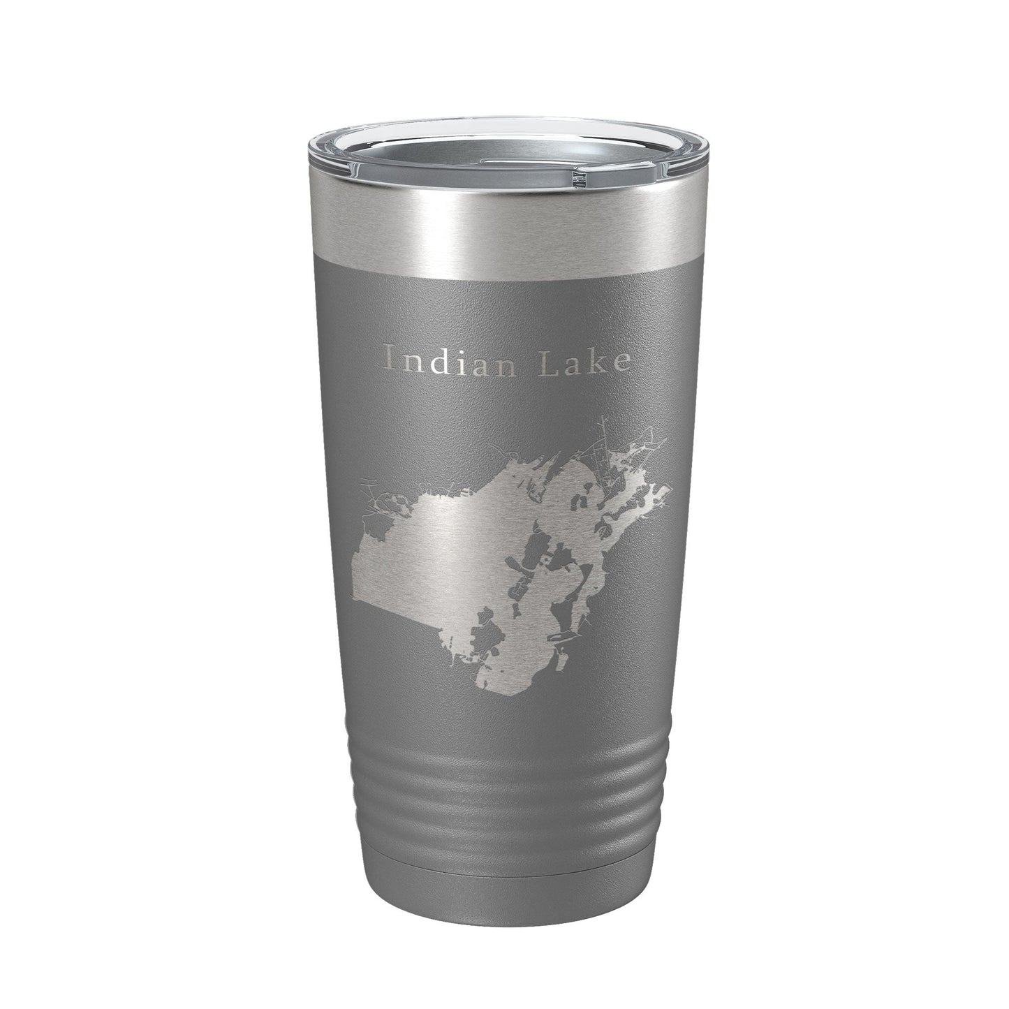 Indian Lake Map Tumbler Travel Mug Insulated Laser Engraved Coffee Cup Ohio 20 oz-16