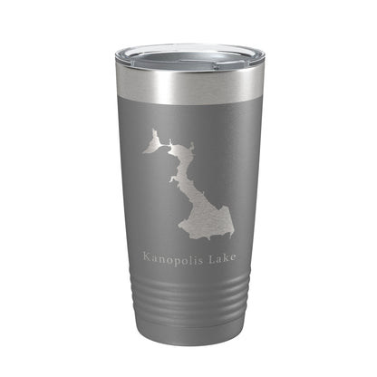 Kanopolis Lake Map Tumbler Travel Mug Insulated Laser Engraved Coffee Cup Kansas 20 oz-16
